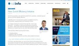 
							         New Zurich Efficiency Initiative | riskinfo » News								  
							    