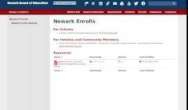 
							         Newark Enrolls - Newark Board of Education - Newark Public Schools								  
							    