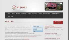 
							         Newark, OH Accounting Firm | Portal Login Page | V L James ...								  
							    