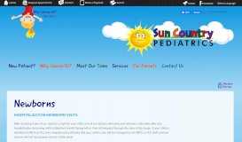 
							         Newborn / Hospitalization — Sun Country Pediatrics								  
							    
