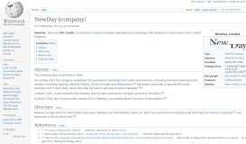 
							         NewDay (company) - Wikipedia								  
							    