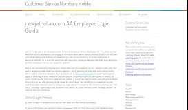 
							         newjetnet.aa.com AA Employee Login Guide								  
							    