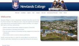 
							         Newlands College > Home								  
							    