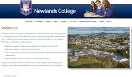 
							         Newlands College > Link to Parent Portal								  
							    