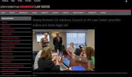 
							         Newly-formed LSS Advisory Council at UH Law Center provides ...								  
							    