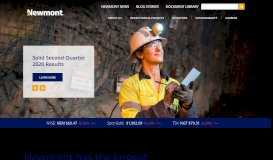 
							         Newmont Goldcorp - Suppliers - Newmont Mining Corporation								  
							    