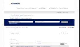 
							         Newmont Supplier Portal - Newmont Goldcorp Corporation ofertas de ...								  
							    