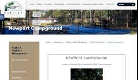 
							         Newport Campground - Wakulla County								  
							    