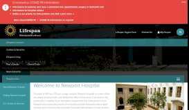 
							         Newport Hospital RI | Medical and Mental Health Services								  
							    