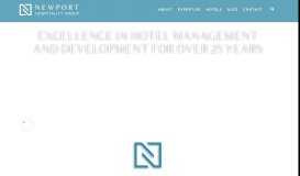 
							         Newport Hospitality Group | Excellence in hotel management								  
							    