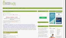 
							         News 10/3/13 – HIStalk Practice								  
							    