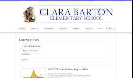 
							         News & Announcements - Clara Barton Elementary School								  
							    
