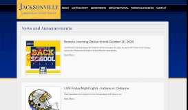 
							         News & Announcements - Jacksonville ISD								  
							    