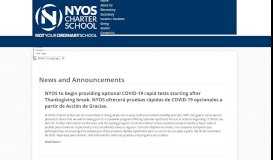 
							         News & Announcements - NYOS Charter School								  
							    