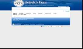
							         News Archive - Hacienda La Puente Unified School District								  
							    