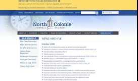 
							         News Archive - North Colonie Central School District, Latham, NY								  
							    