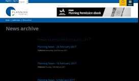 
							         News archive | Planning Portal								  
							    