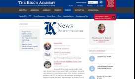 
							         News Articles (TKA E-News) | The King's Academy - Private School ...								  
							    
