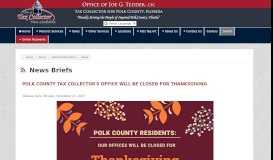 
							         News Briefs - Tax Collector for Polk County								  
							    