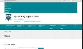 
							         News - Byron Bay High School								  
							    