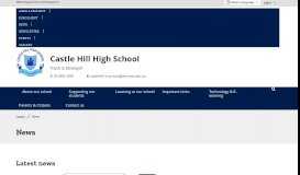 
							         News - Castle Hill High School								  
							    