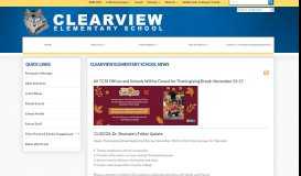 
							         News - Clearview Elementary School - Troup County School System								  
							    