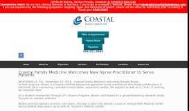 
							         News | Coastal Family Medicine | Orange Park FL								  
							    