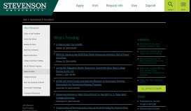 
							         News & Events | Stevenson University								  
							    