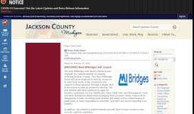 
							         News Flash - Jackson County, MI								  
							    