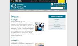 
							         News - Frederick Primary Care Associates								  
							    