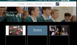 
							         News - Freman College | Upper School & Sixth Form with Academy ...								  
							    