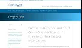
							         News – GraniteOne Health								  
							    