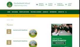 
							         News - Hardenhuish School								  
							    