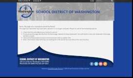 
							         News Item: Homepage - School District of Washington								  
							    