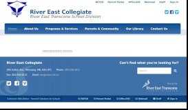 
							         News Item - River East Collegiate								  
							    