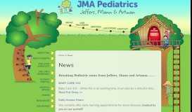 
							         News - Jeffers, Mann and Artman Pediatric and Adolescent Medicine ...								  
							    
