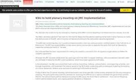 
							         News - KNU to hold plenary meeting on JMC implementation								  
							    