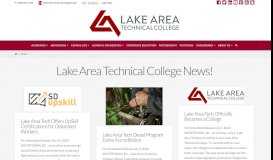 
							         News - Lake Area Technical Institute								  
							    
