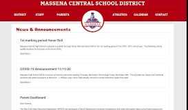 
							         News - Massena Central School District								  
							    