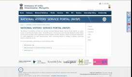 
							         News : NATIONAL VOTERS' SERVICE PORTAL (NVSP)								  
							    