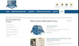 
							         News | Page 1 | Butler Junior High School - Butler School District 53								  
							    
