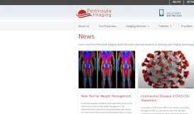 
							         News - Peninsula Imaging								  
							    