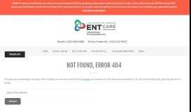
							         News & Press - The Centers for Advanced ENT Care								  
							    