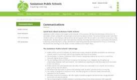 
							         News Releases - Communications - Saskatoon Public Schools								  
							    
