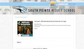 
							         News - South Pointe Middle School								  
							    