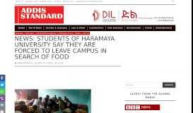 
							         News: Students of Haramaya university say they are forced to leave ...								  
							    