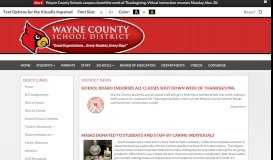 
							         News - Wayne County School District								  
							    