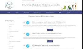 
							         News - Westwood-Mansfield Pediatric Associates								  
							    