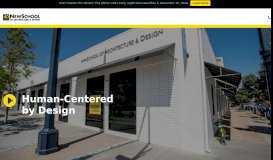 
							         NewSchool of Architecture & Design: Architecture & Design School - CA								  
							    