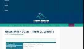 
							         Newsletter 2018 – Term 2, Week 8 – Kariong Mountains High School								  
							    